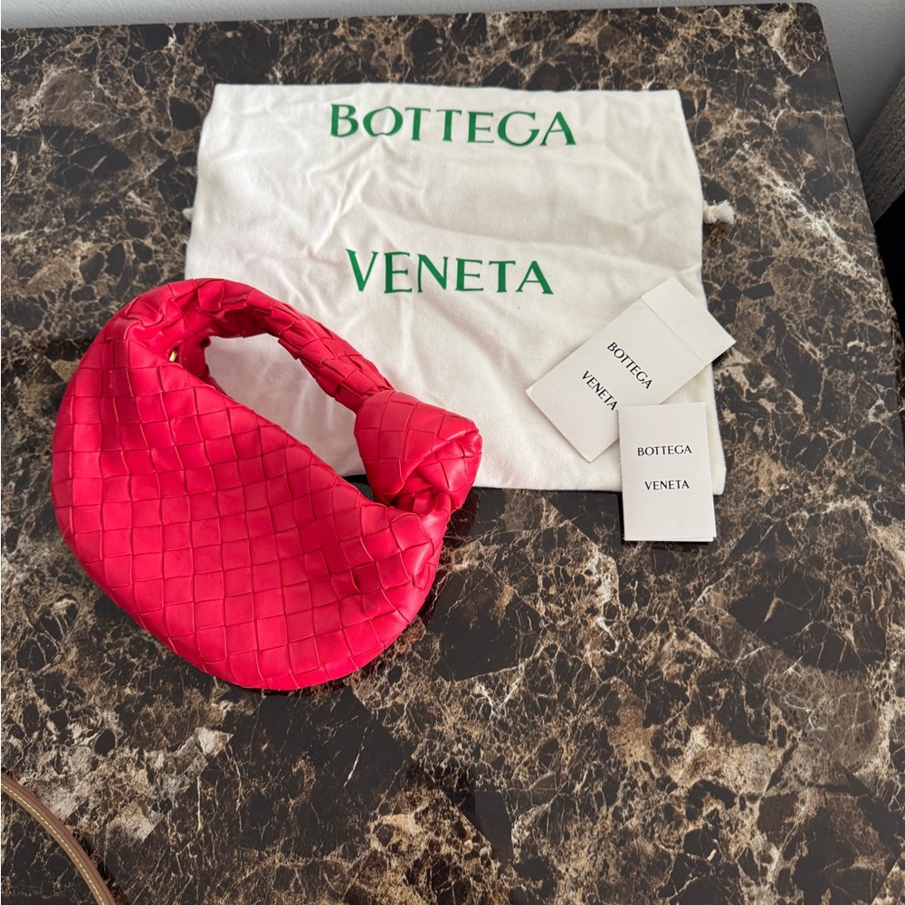 Bottega Veneta Red mini Jodie Bag